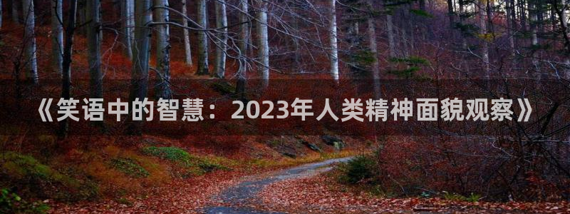 摩根娱乐：《笑语中的智慧：2023年人类精神面貌观察》